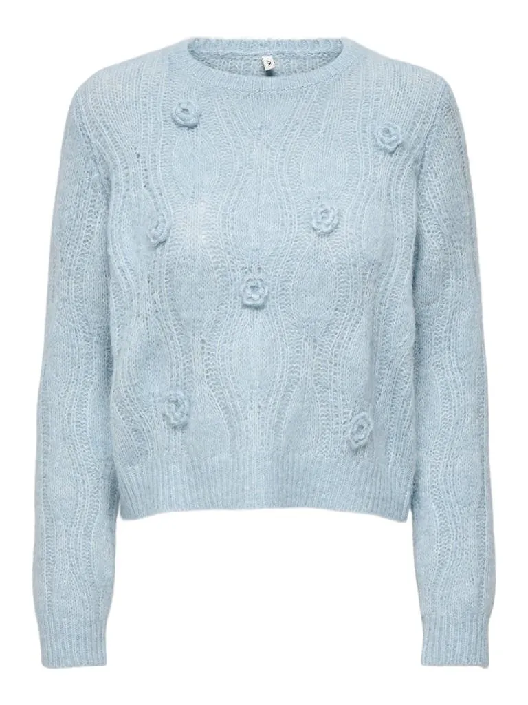 ONLMONIQUE LS O-NECK FLOWER C