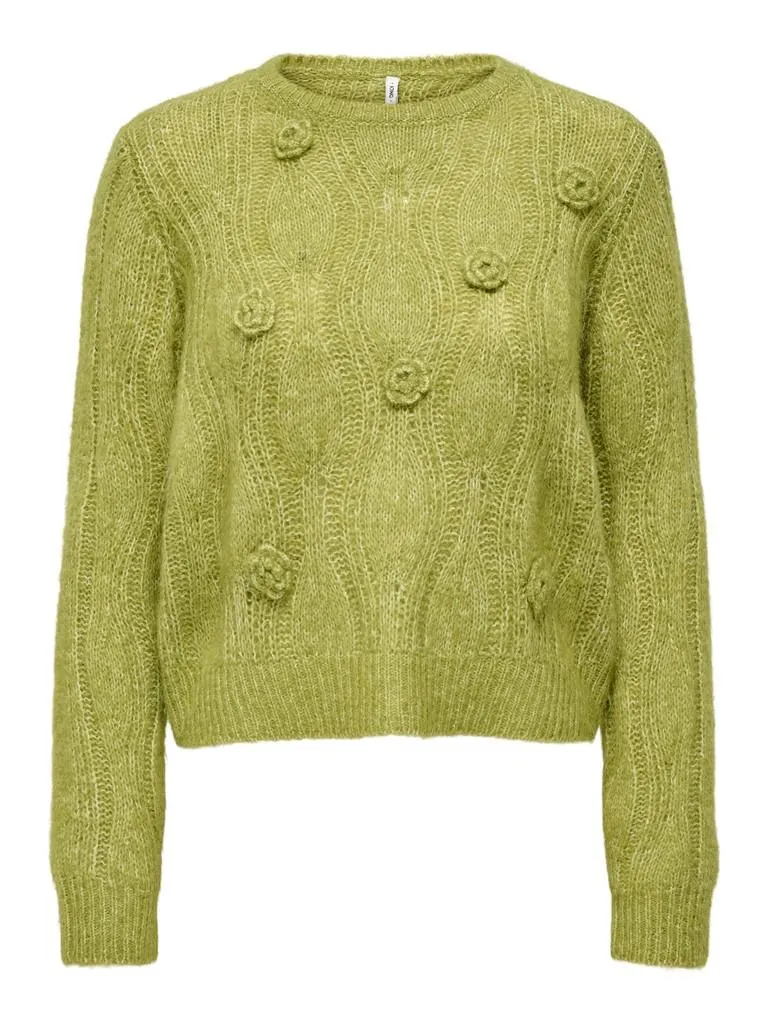 ONLMONIQUE LS O-NECK FLOWER C