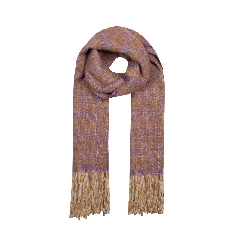 Vrouwen Metallic Sjaal met Franje