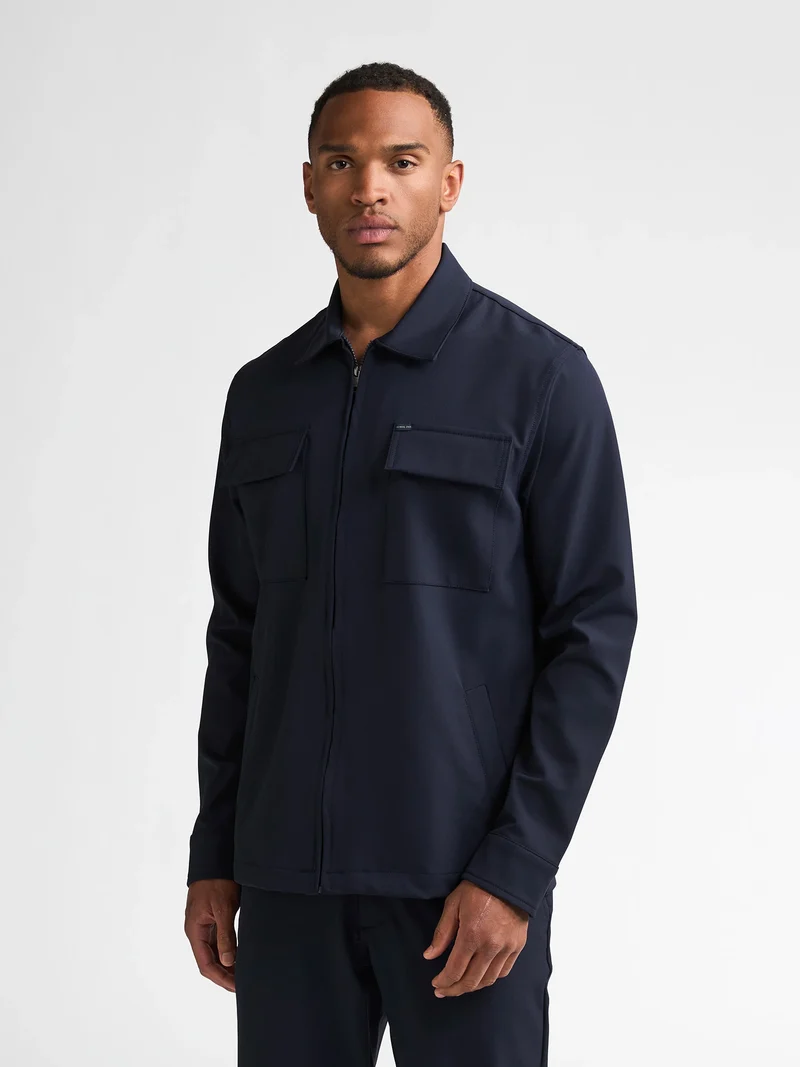 Technisch overshirt met ritssluiting millline