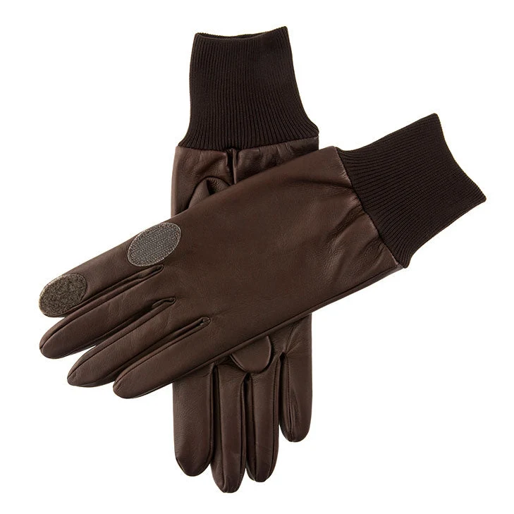 Heren Heritage waterbestendige, met zijde gevoerde lederen schiethandschoenen voor de linkerhand