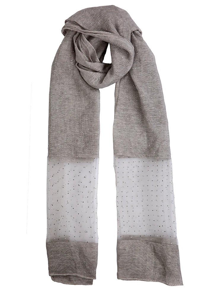 Vrouwen Diamante Scatter Lightgeight Scarf
