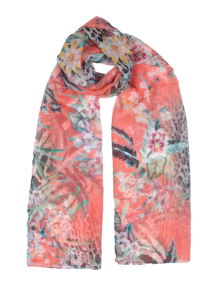 Vrouwen Floral and Animal Print Lightgewicht