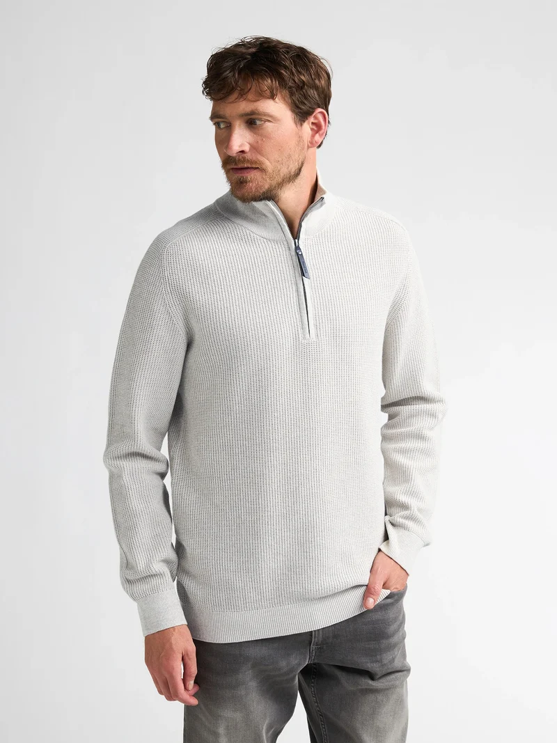 Gemêleerde halfzip trui rockford
