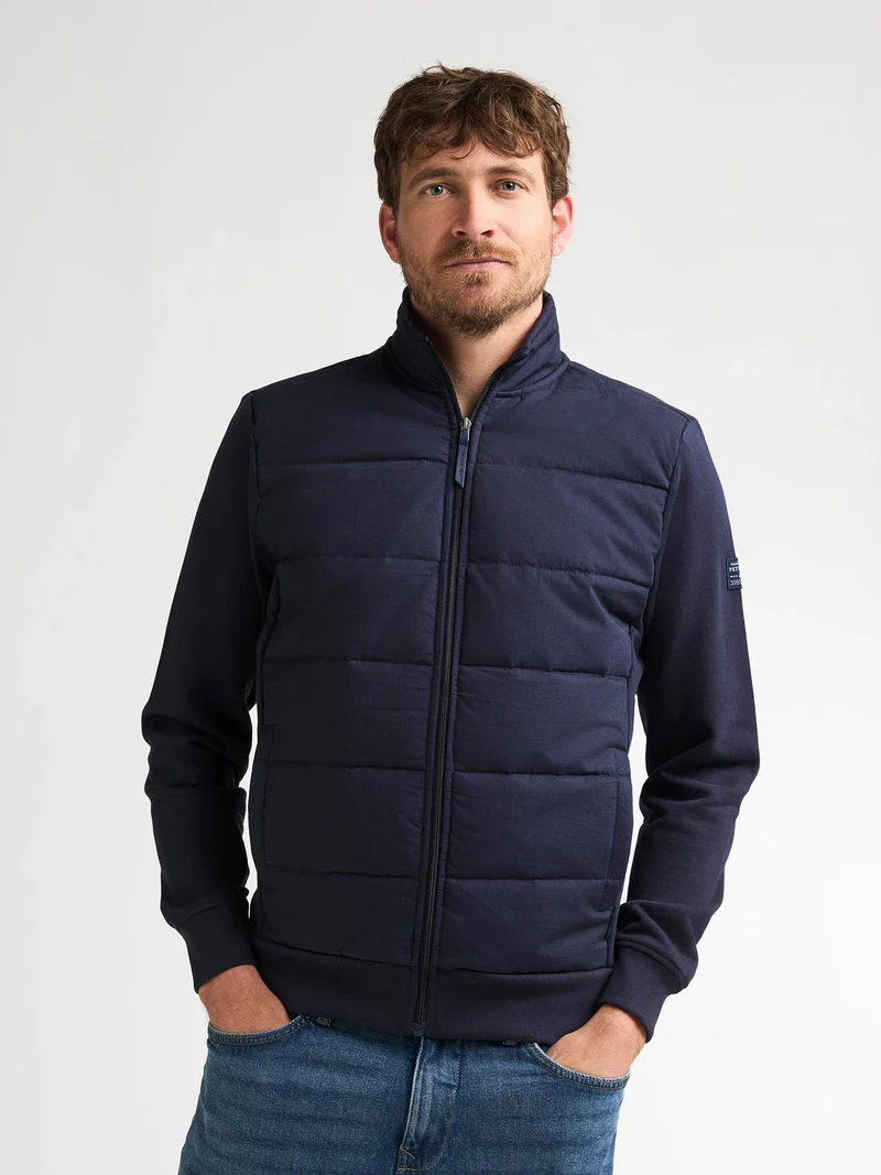 Doorgestikte hybride vest millcrest