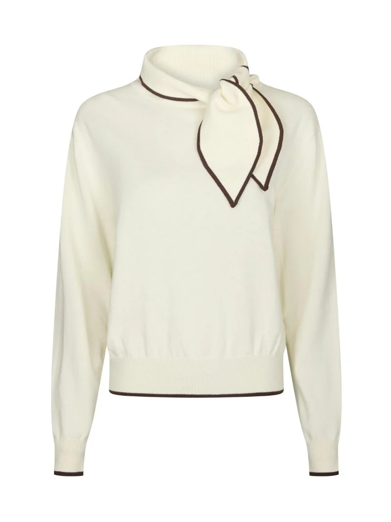 Sylena stitch knit ivory