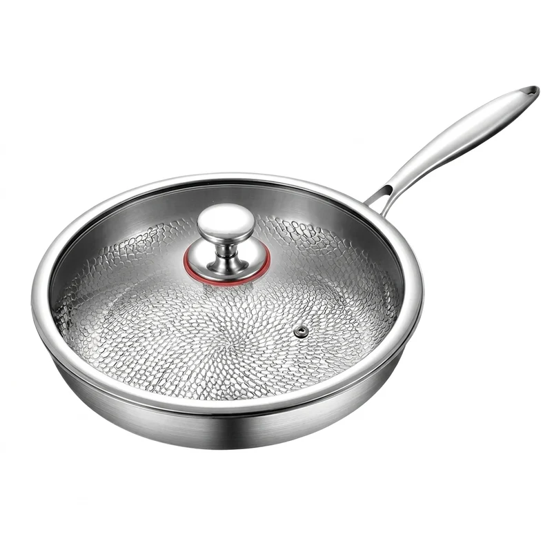 Titanium biefstukpan met antiaanbaklaag