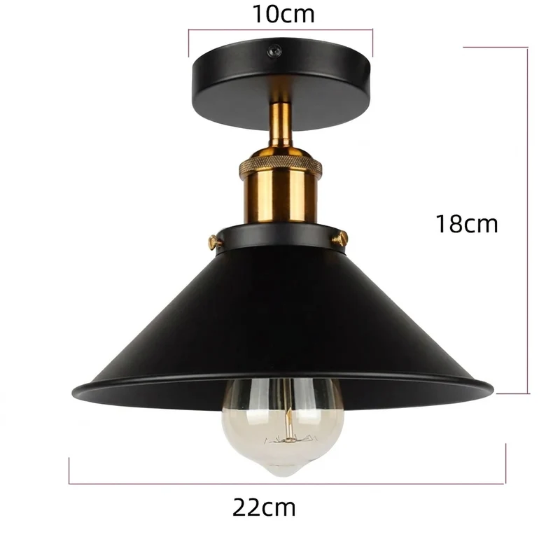 Plafondlamp in moderne industriële stijl