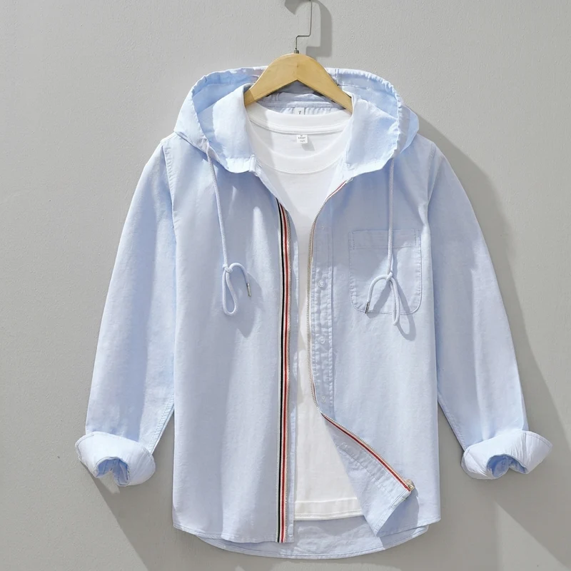 Modern overhemdjack met lange mouwen voor heren