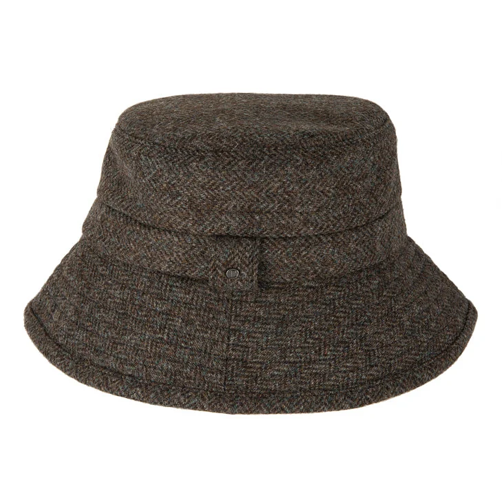 Women's Abraham Moon Herringbone Tweed Bucket Hat