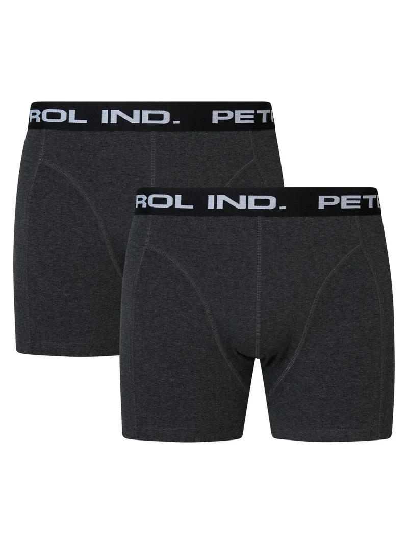 Boxershorts Effen Petrol Logo