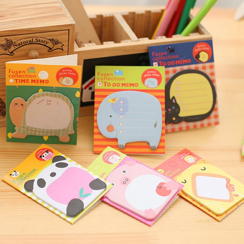 Memoblok met plaknotities en pandamotief