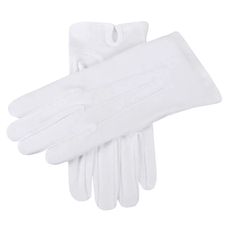Driepunts katoenen herenhandschoenen
