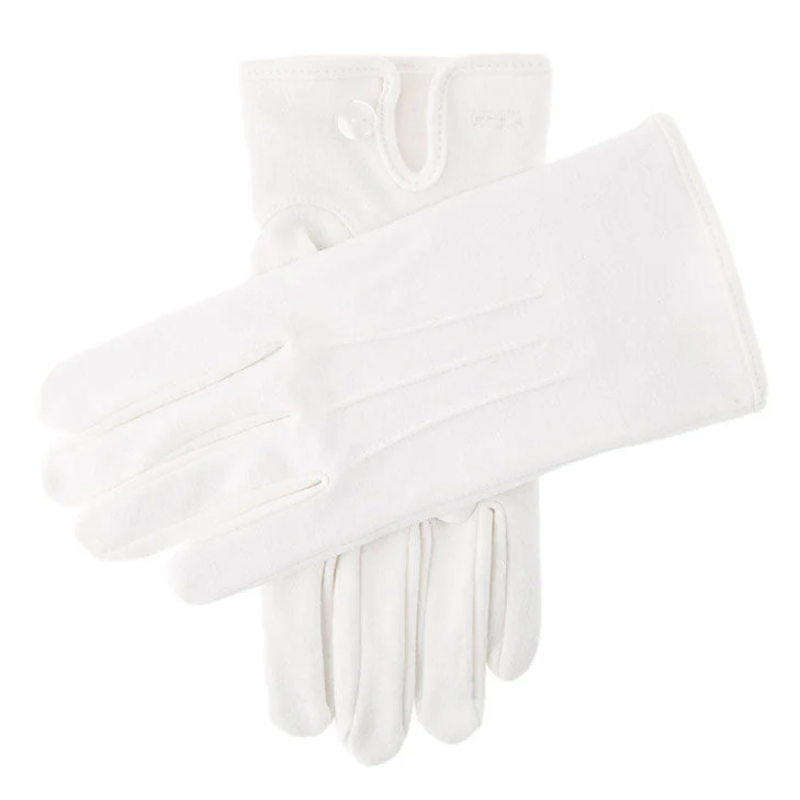 Driepunts katoenen herenhandschoenen