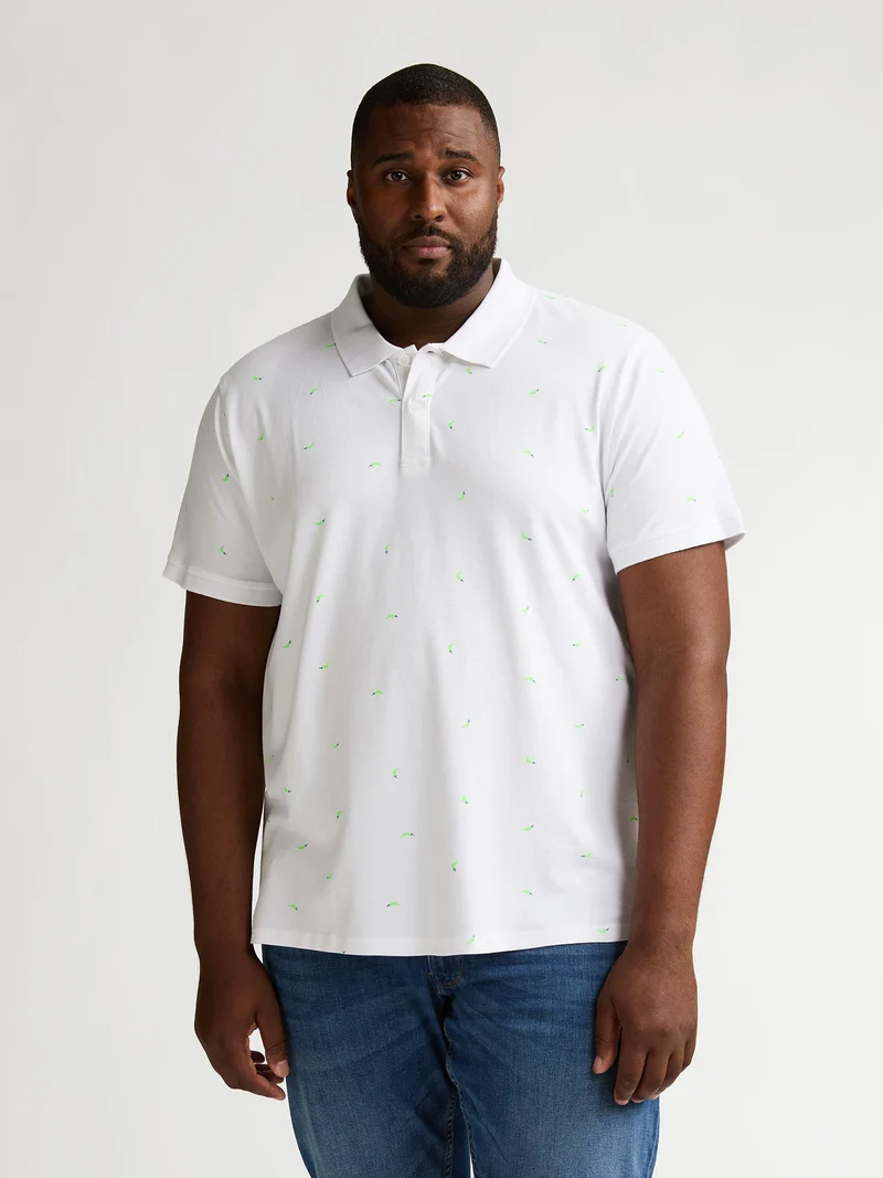 Plus Size polo met korte mouwen Chassis