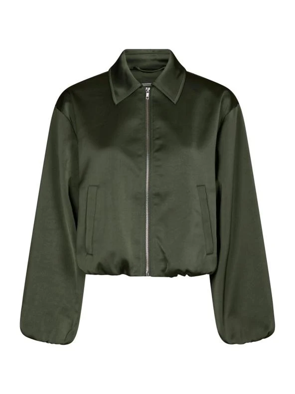 Denielle sateen jacket green