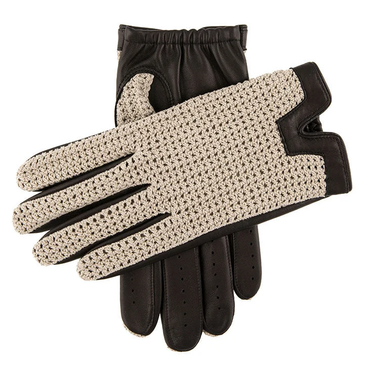 Heritage herenhandschoenen van leer met gehaakte achterkant