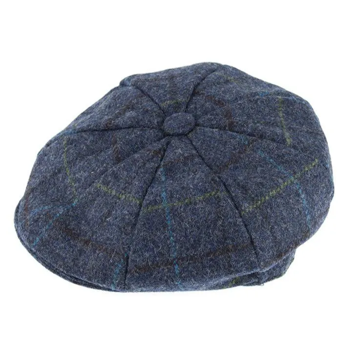Abraham Moon Controle Tweed Newsboy Cap
