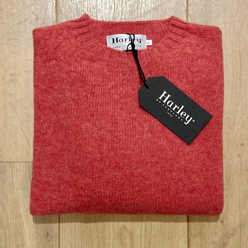 Harley of Scotland Shetland Trui Dames | Tea Rose