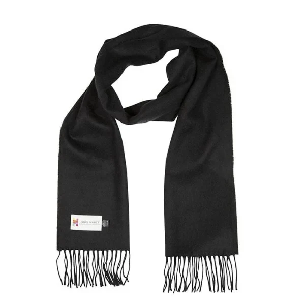 Merino Wollen Sjaal | Black