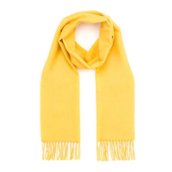 Merino Wollen Sjaal | Bright Yellow