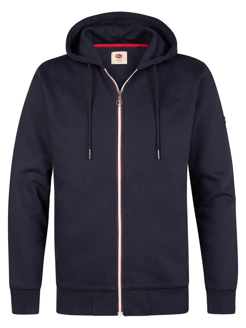 Regular fit hoodie met rits ironpoint