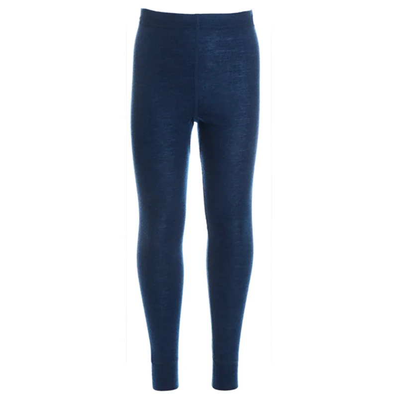 HOCOSA legging biologische wol zijde kind BLAUW