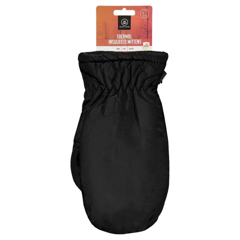 Mega thermo wanten heren - Zwart - 1-Paar - Morethansocks