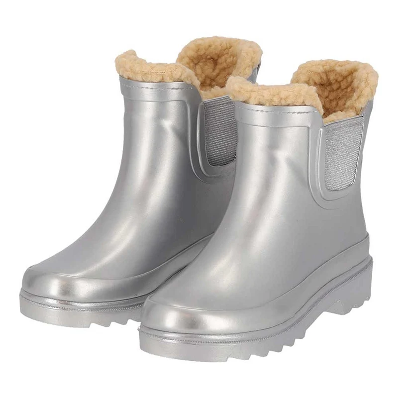 Chelsea regenlaarzen kinderen - Fake Fur voering - Rubber - Morethansocks
