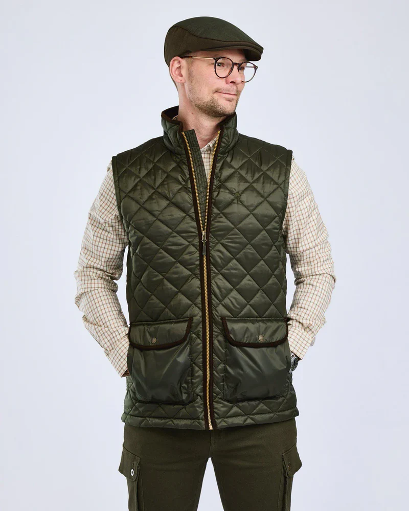 Pinewood Nydala Classic Vest Men, moss green