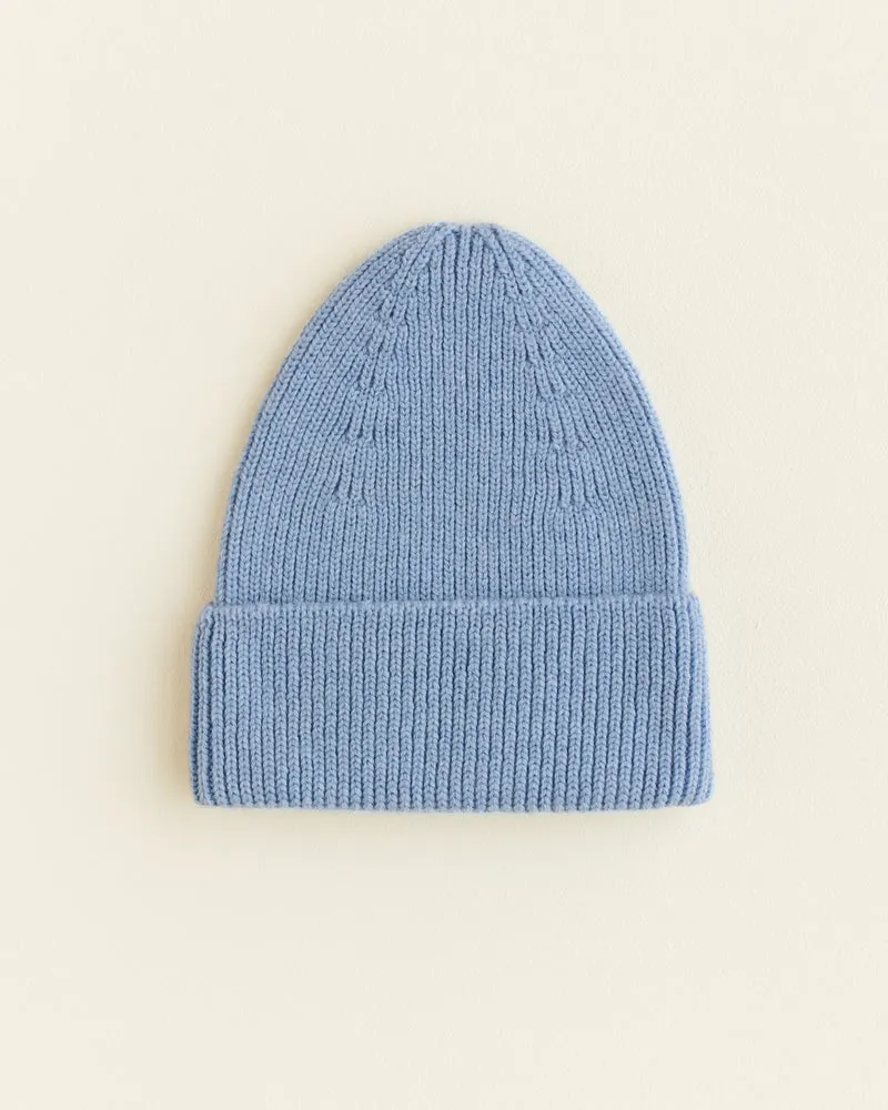 Hvid - Wollen mutsje Fonzie KIDS Light Blue