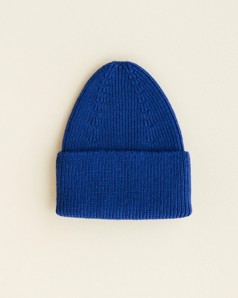 Hvid - Wollen mutsje Fonzie KIDS Cobalt Blue