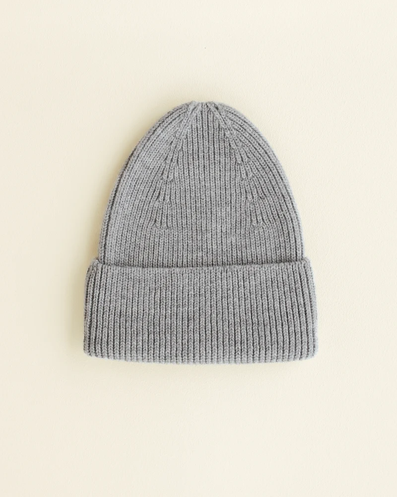 Hvid - Wollen mutsje Fonzie KIDS Grey Melange