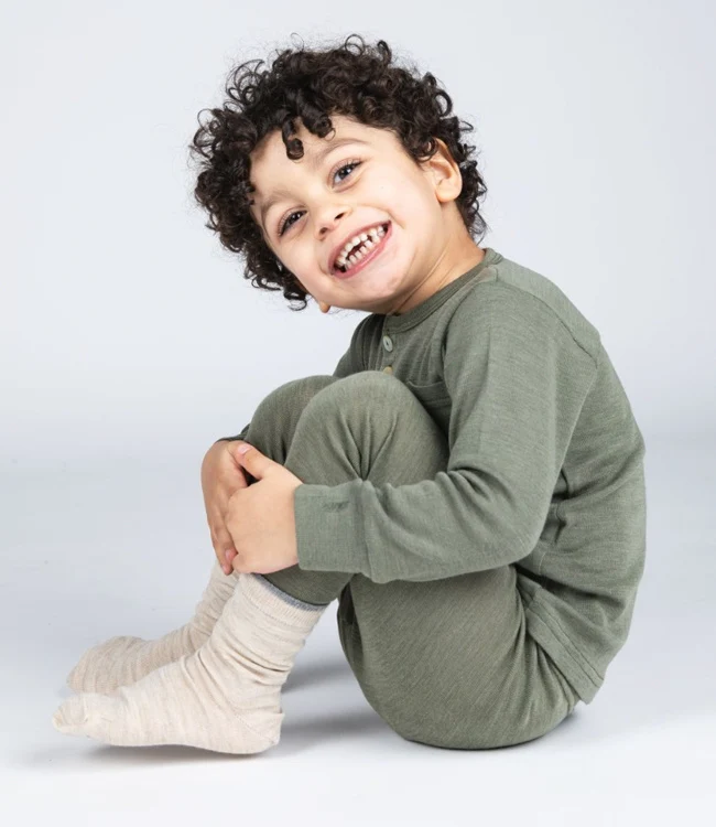 ENGEL wol zijde legging OLIJF voor kinderen