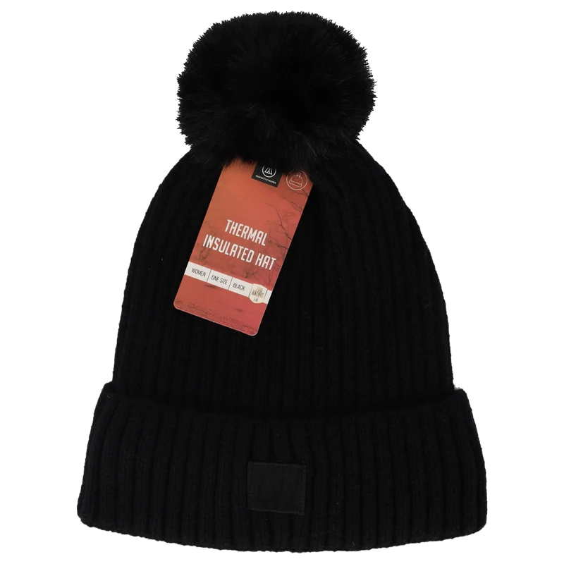 Morethansocks - Thermo muts + pompon dames - Onesize