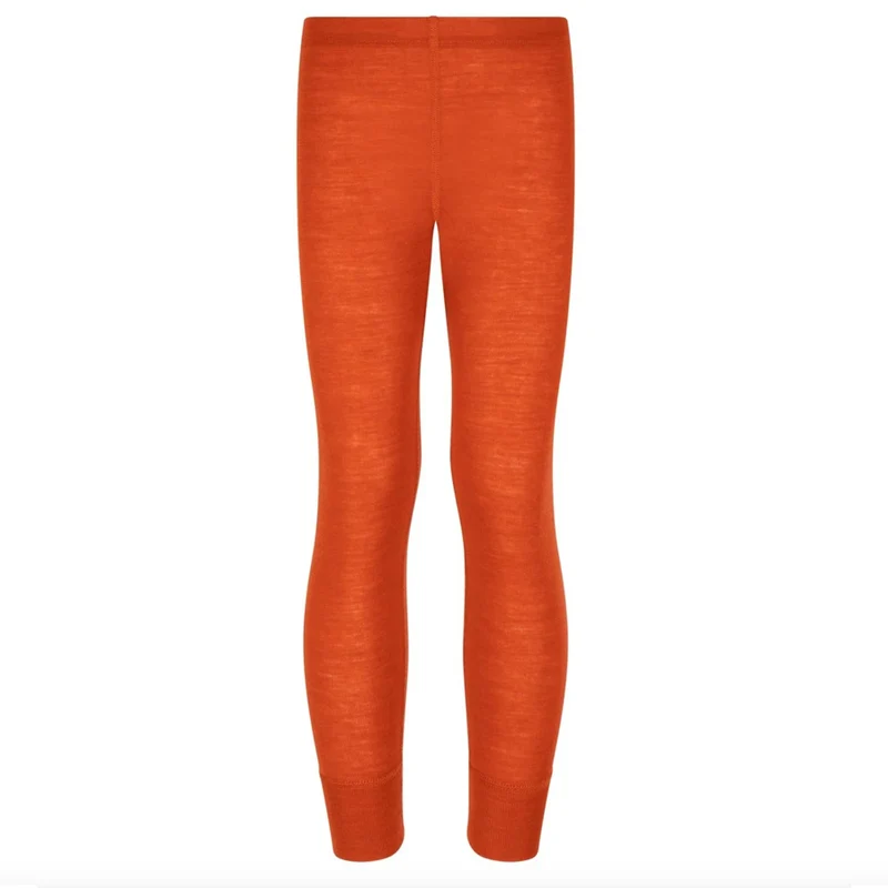 HOCOSA legging biologische wol zijde kind TERRACOTTA