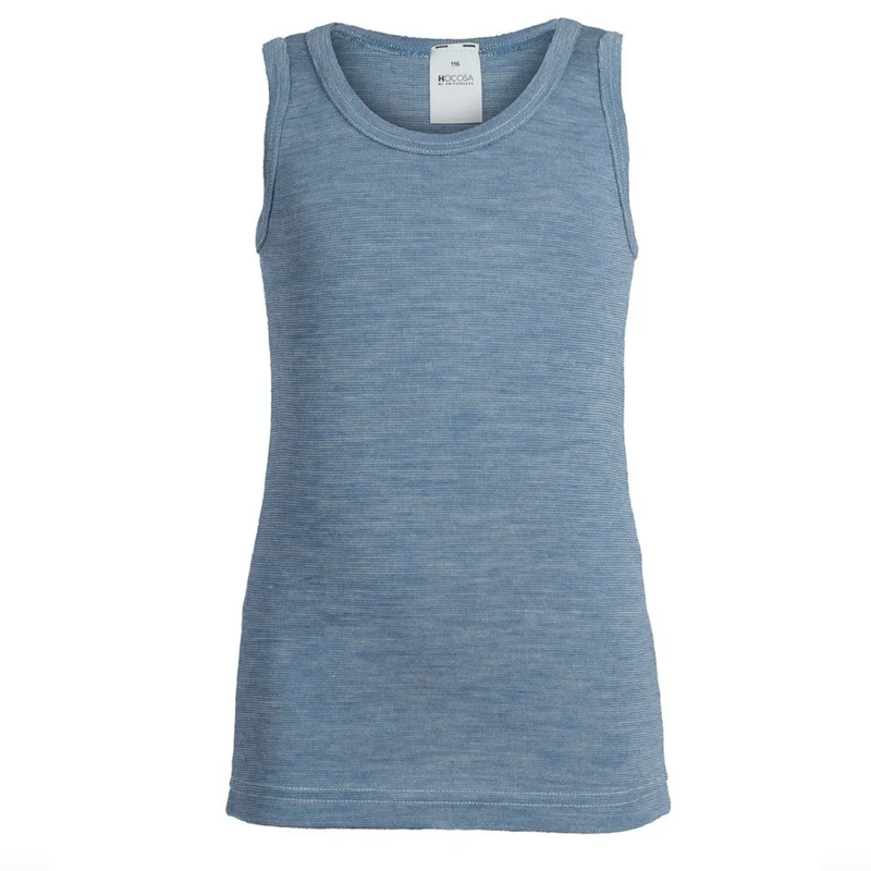 HOCOSA hemd wol zijde kind biologische wol JEANS