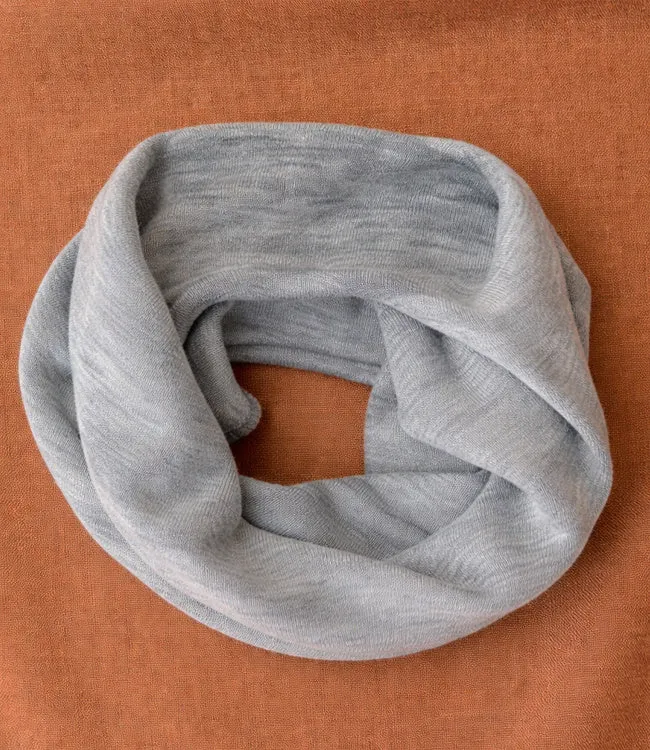 ENGEL wol zijde col shawl sjaal voor kinderen GRIJS