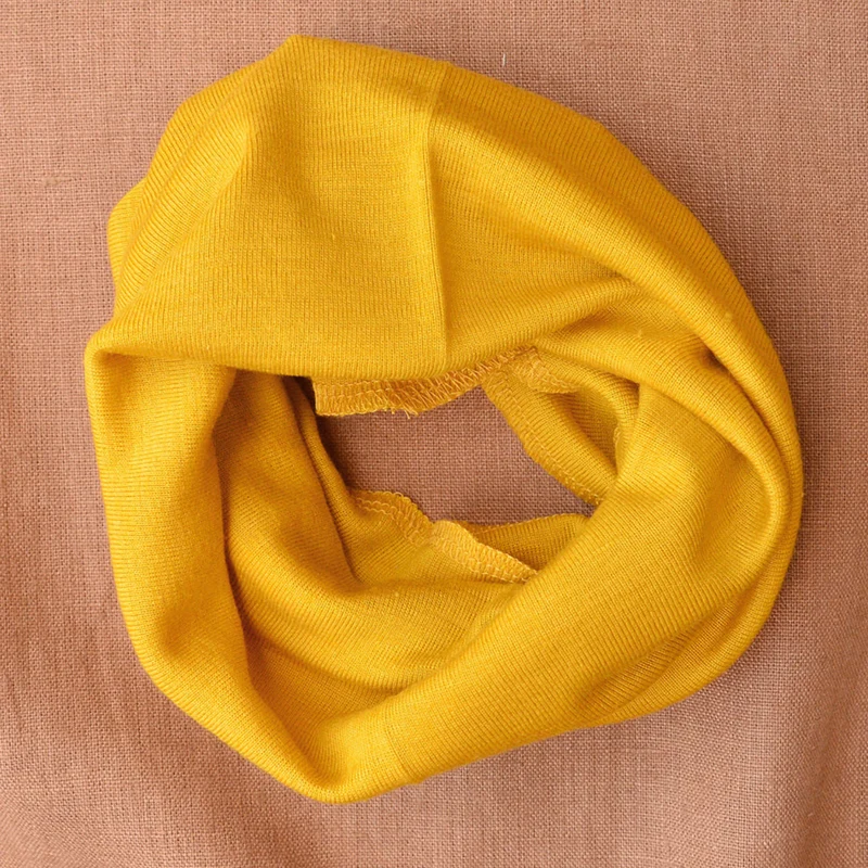 ENGEL wol zijde col shawl sjaal voor kinderen SAFFRAAN