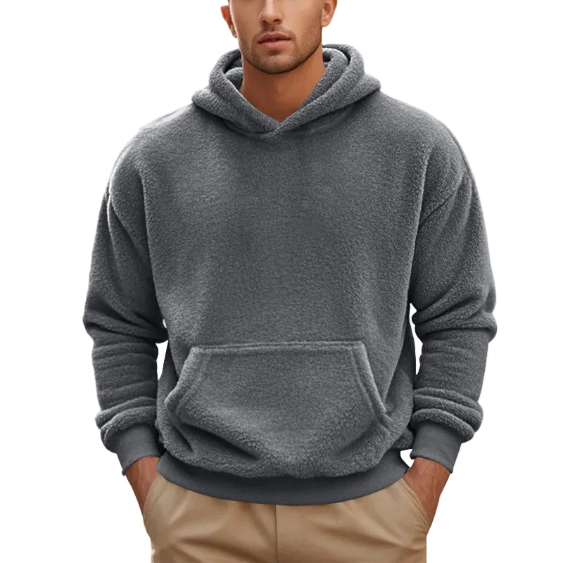 Heren Hoodie Casual Met Capuchon En Kangoeroezak