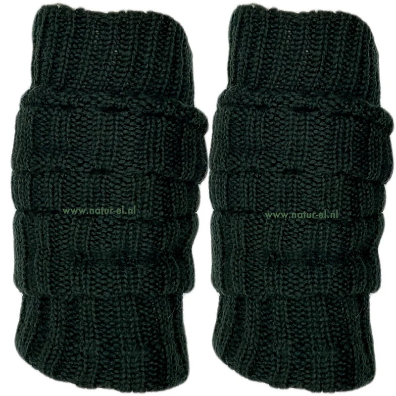 HIRSCH lange wollen beenwarmers EFFEN DENNEN 033 29 - 50 cm