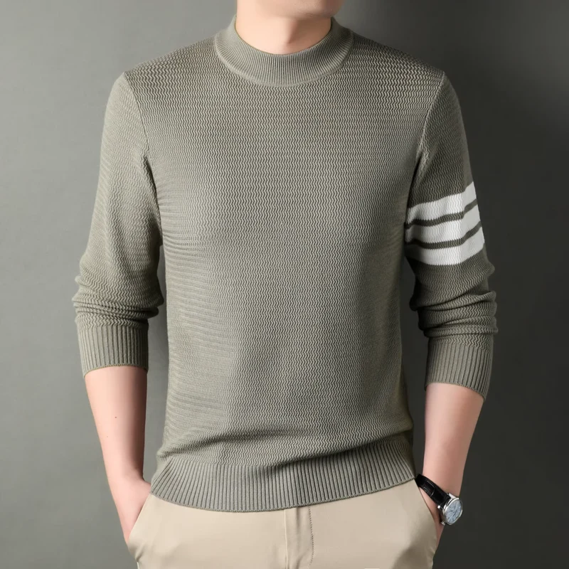 Cambridge | Luxe rib-katoen sweater met stripes