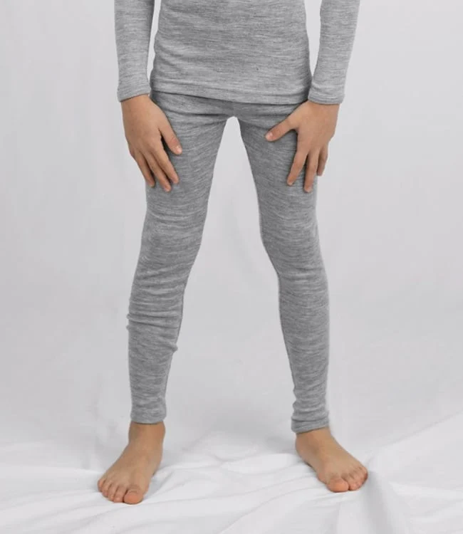 ENGEL wol zijde legging GRIJS voor kinderen