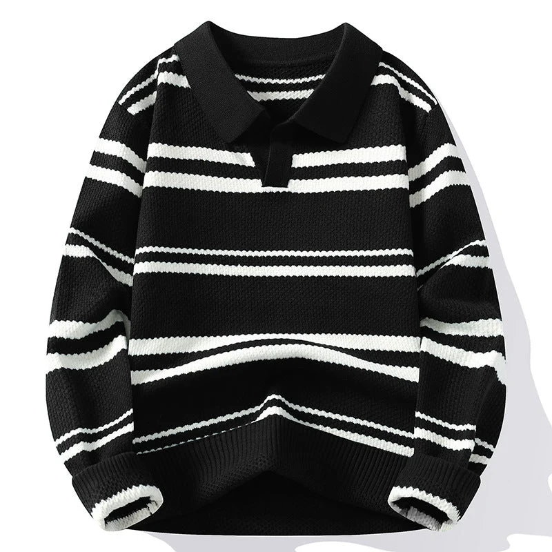 StripeWarm | Gebreide heren trui met streepdesign