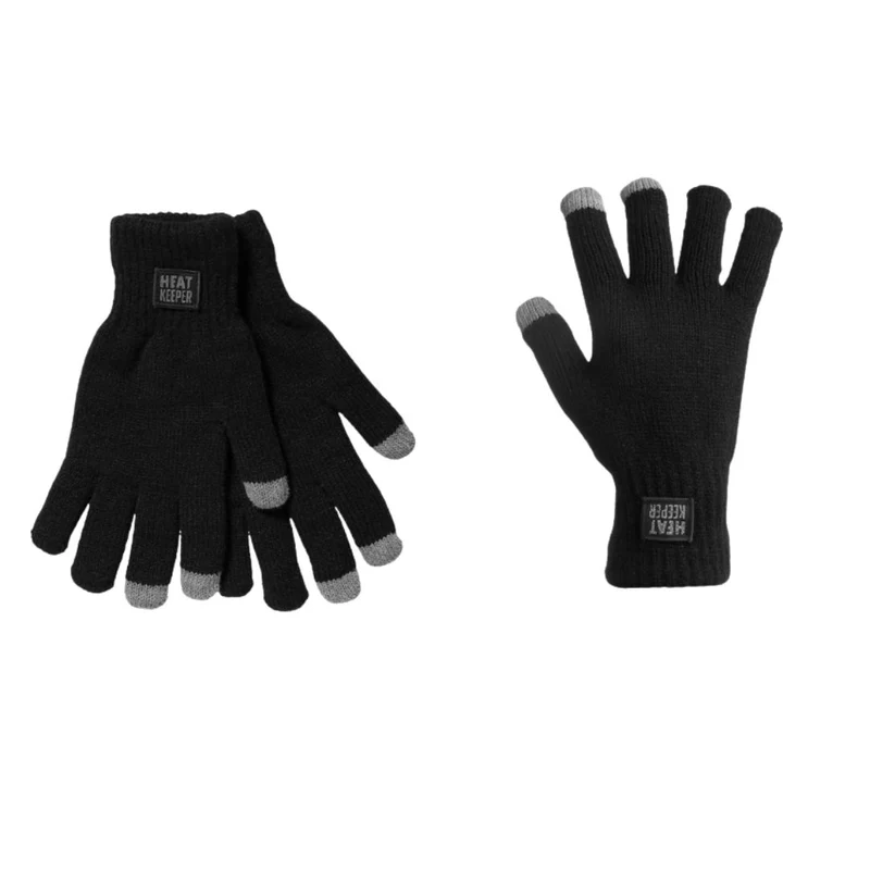 Thermo handschoenen dames met I-touch - Zwart - One Size - 2-Paar
