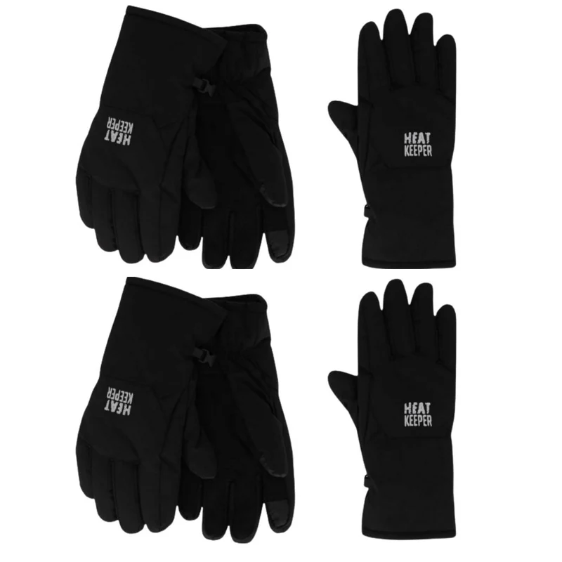 Dames winter handschoenen - Softshell - Zwart - 4-Paar - Voordeel