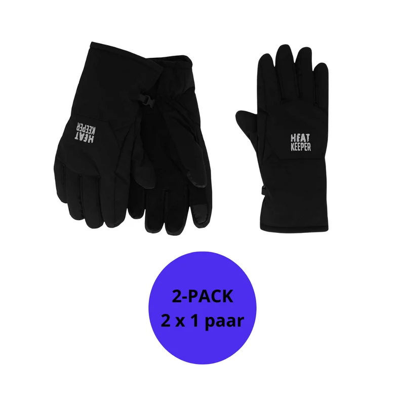 Winterhandschoenen heren - Softshell - I-Touch - 2-Paar