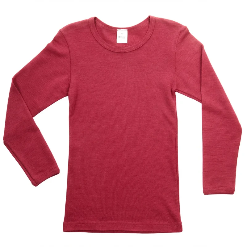 HOCOSA longsleeve biologische wol zijde kind ROBIJN