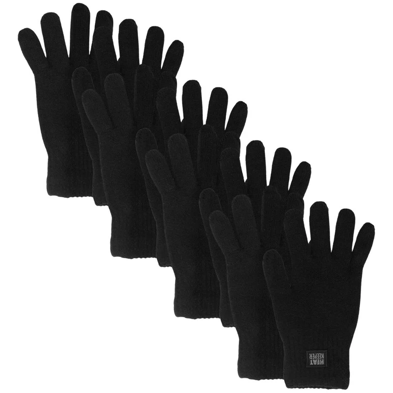 Gebreide thermo handschoenen - Heren - 4-Paar - Voordeel