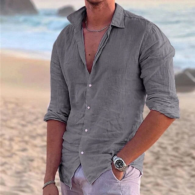 Men's Airy Linen Summer Shirt for Ultimate Comfort